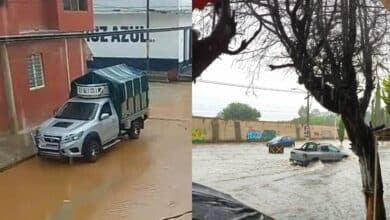 Lluvias en San Cristóbal provocan encharcamientos temporales en algunas calles