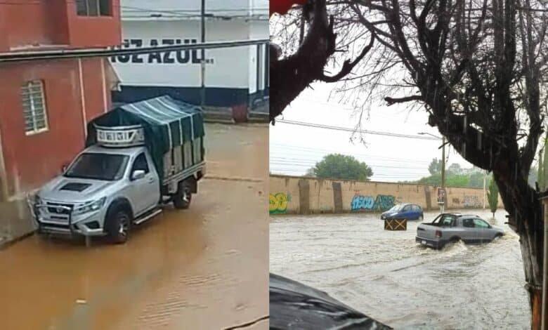 Lluvias en San Cristóbal provocan encharcamientos temporales en algunas calles