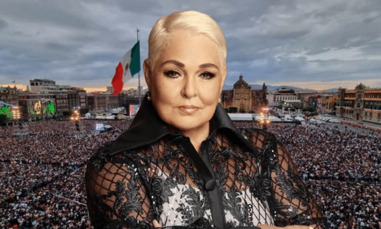 Lupita D’Alessio celebra el 10 de mayo en el Zócalo CDMX
