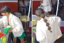 “No soltó los tostilocos” Niña se prende fuego frente a un puesto de elotes y se vuelve viral por su serenidad (Foto por Infobae)