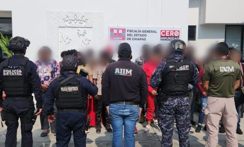 Rescatan a 23 migrantes en Tuxtla Chico durante operativo conjunto de fuerzas estatales y federales