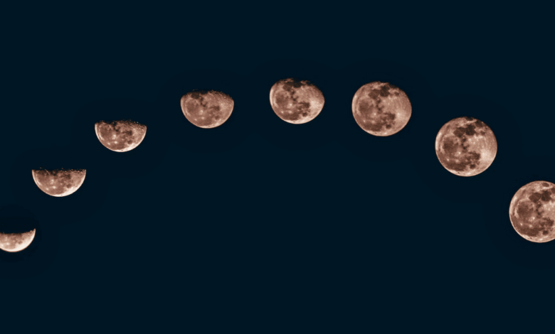 Calendario lunar 2025 fases de la Luna en junio