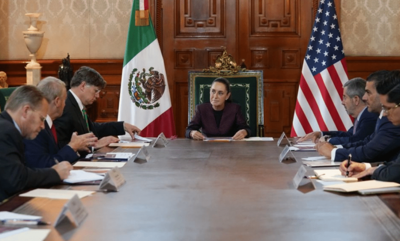 Diálogo bilateral toma fuerza Sheinbaum se reúne con delegación estadounidense en Palacio Nacional