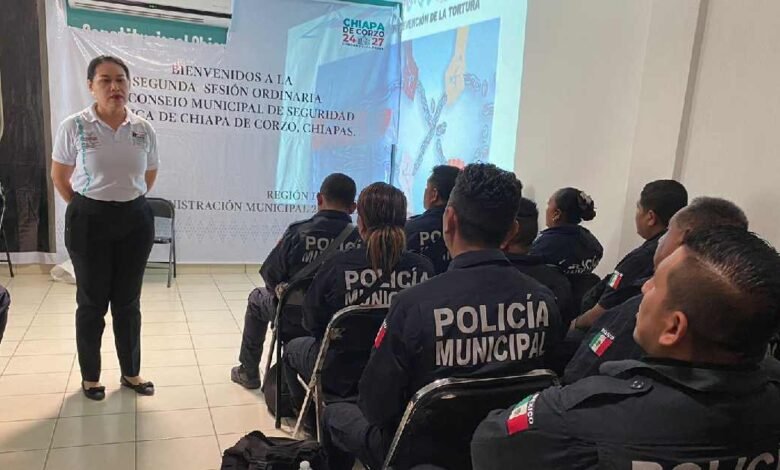 SSP y Ayuntamiento de Chiapa de Corzo imparten plática “Prevención de la Tortura”