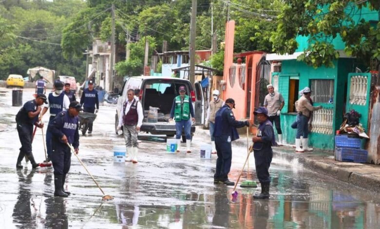 Marina en Tamaulipas por la Tormenta Tropical Barry