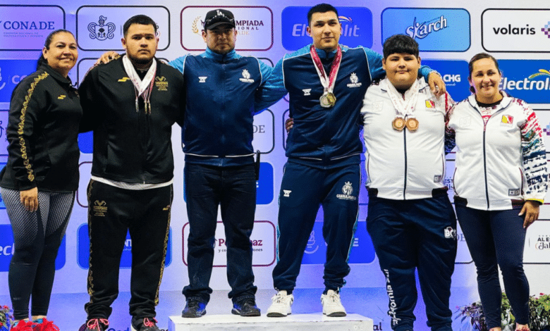 Oro, plata y bronce para Chiapas en halterofilia varonil de Olimpiada Nacional Conade 2025