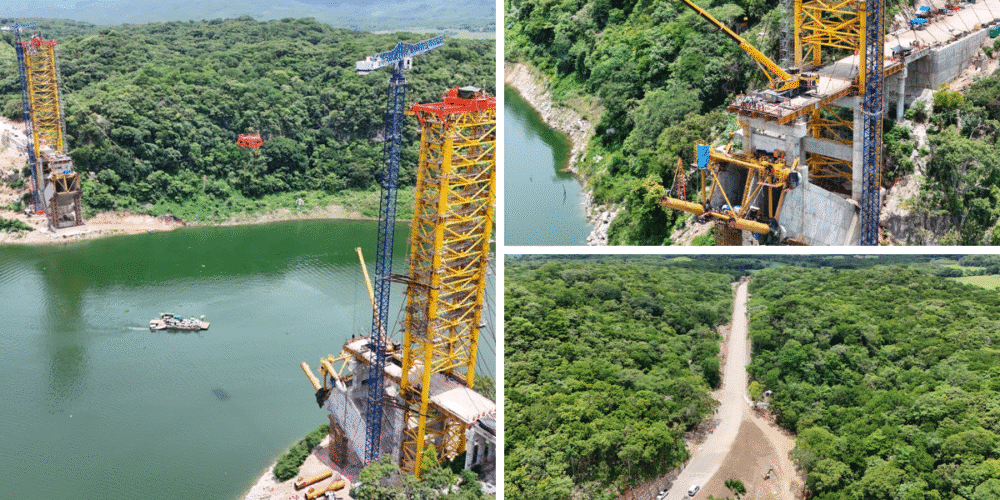 Avanza 81% la construcción del Puente Rizo de Oro en Chiapas y beneficiará a 300 mil habitantes