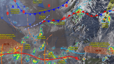 Lluvias intensas en Durango, Sinaloa, Nayarit y Jalisco