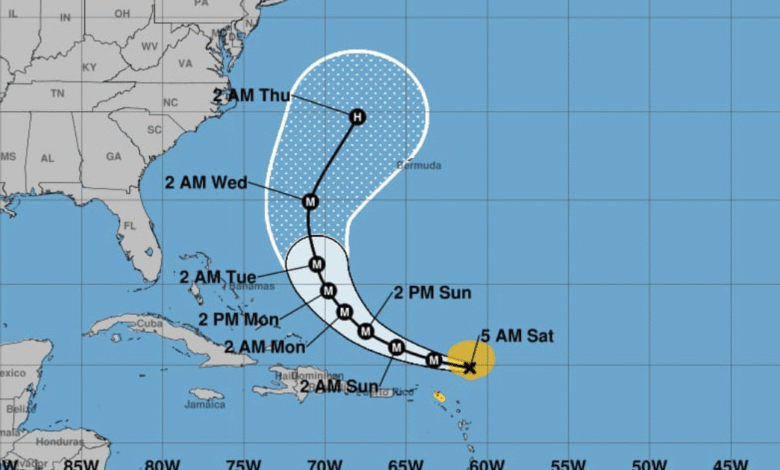 Se intensifica Erin en huracán categoría 4 en el Atlántico