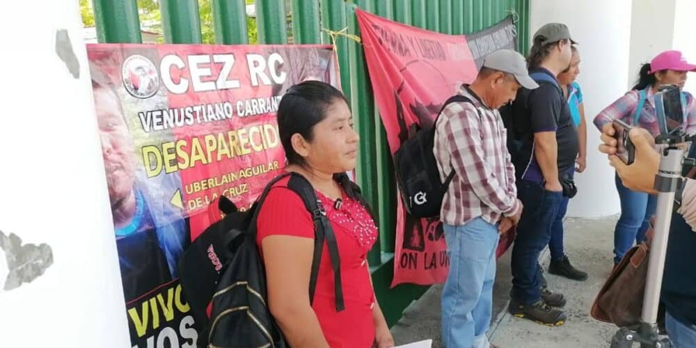 Piden por la aparición con vida de dos integrantes de Organización Campesina Emiliano Zapata-Región Carranza