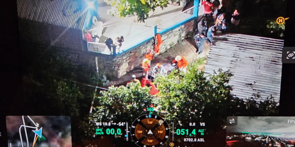 Rescatan con vida a menor en cañada de Tuxtla Gutiérrez gracias a dron de Protección Civil