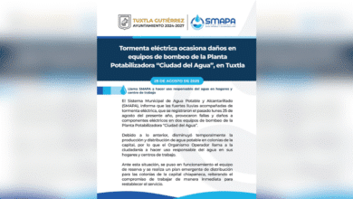 Tormenta eléctrica causa estragos en Ciudad del Agua