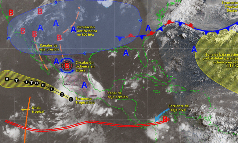 Tormenta tropical Ivo provocará lluvias intensas en el Pacífico
