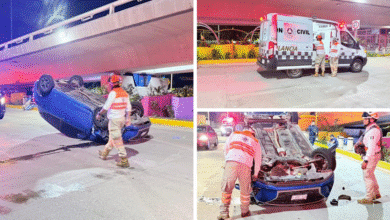 Volcadura en Tuxtla