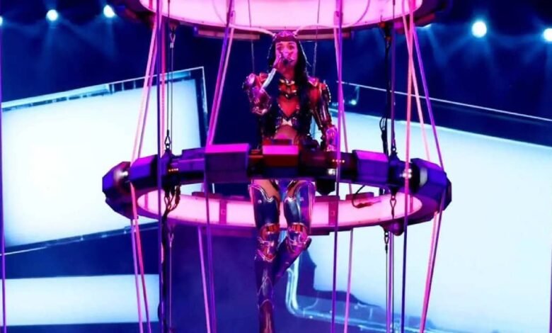 Katy Perry es electrocutada durante su The Lifetimes Tour (Foto de internet)