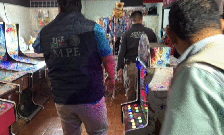 Aseguran 41 máquinas tragamonedas en Tuxtla Chico