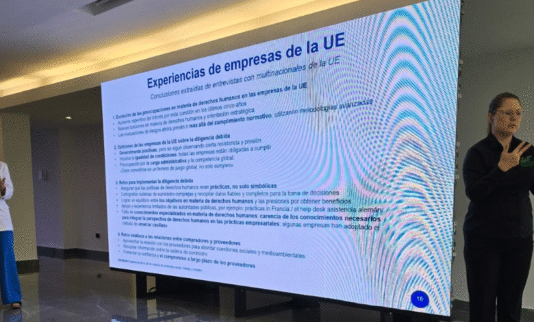 CEDH Chiapas participa en conferencias empresariales internacionales sobre respeto a los derechos humanos