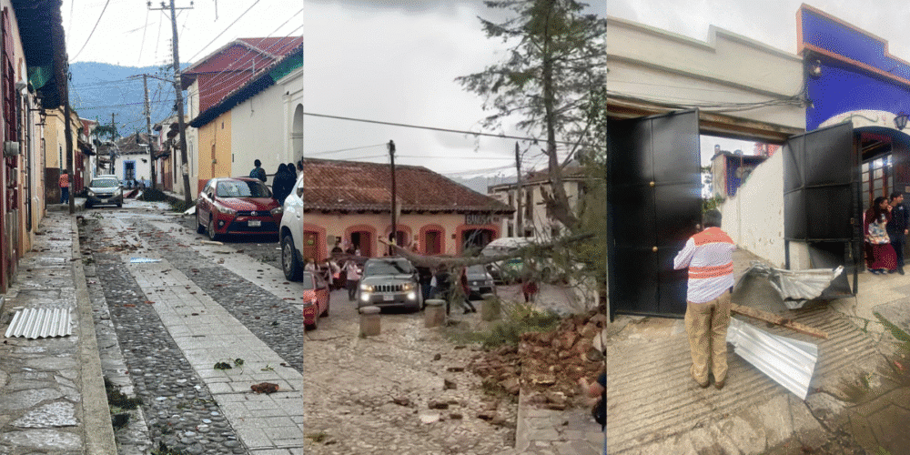 Tornados sorprenden a San Cristóbal de Las Casas