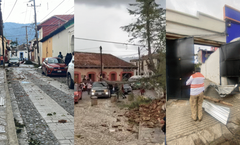 Tornados sorprenden a San Cristóbal de Las Casas