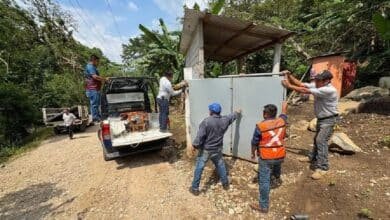 En Tecpatán se logró la liberación de una vía de acceso importante.