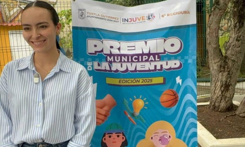 Abren registros para el Premio Municipal de la Juventud 2025 en Tuxtla Gutiérrez