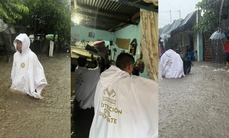 Alerta preventiva por lluvias en el Soconusco, Chiapas