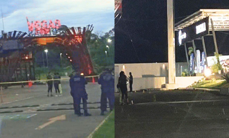 Balacera en casino de Tapachula deja varios vehículos dañados y alarma entre la población