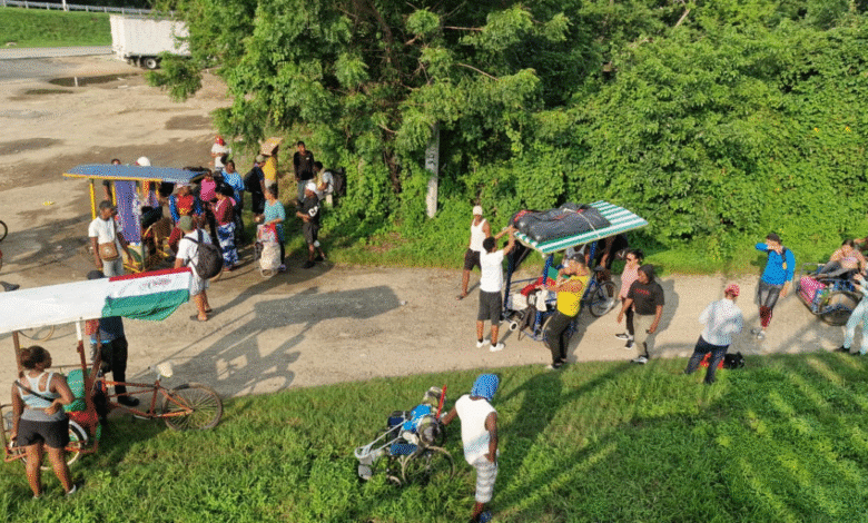 Desarticulan caravana migrante en Chiapas; algunos aceptan traslado a Veracruz