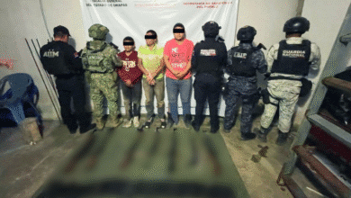 Detienen a cinco presuntos integrantes de grupo criminal en Amatenango de la Frontera