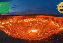 El cráter de gas de Darvaza, el secreto ardiente de Turkmenistán