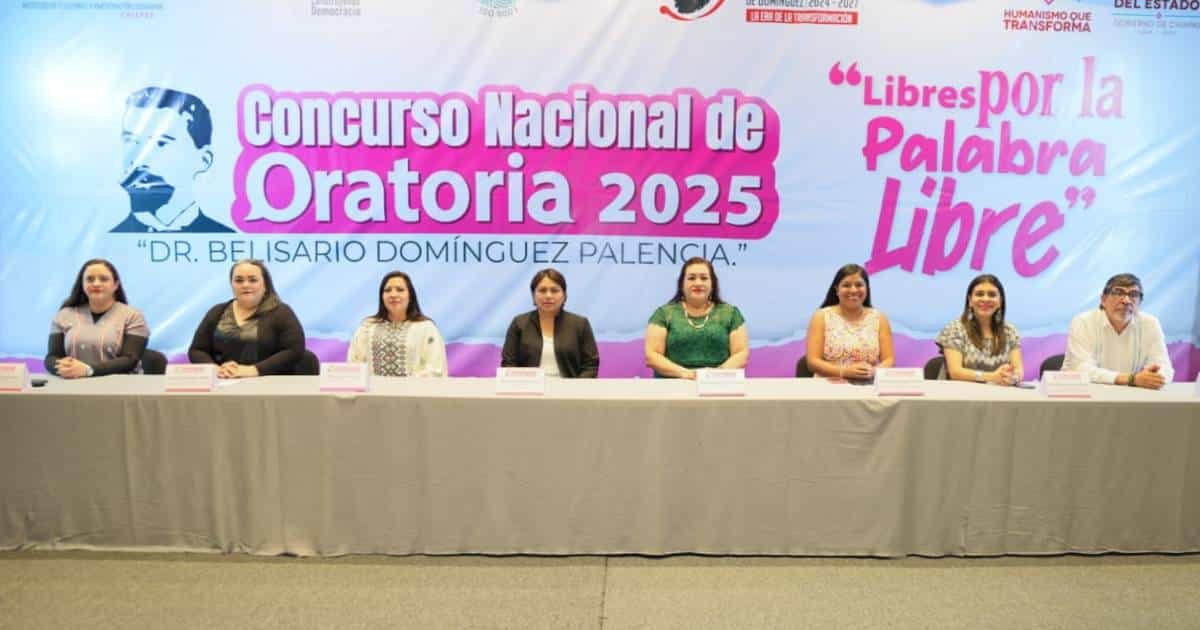 Inauguran en Comitán el Concurso Nacional de Oratoria 2025