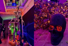 La Casa del “Tío Luis” en Tuxtla combina Halloween y Día de Muertos