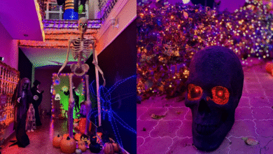 La Casa del “Tío Luis” en Tuxtla combina Halloween y Día de Muertos