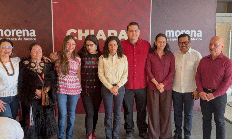 Luisa Alcalde anuncia instalación del Consejo Consultivo y avance en la conformación de comités de Morena durante su visita a Chiapas