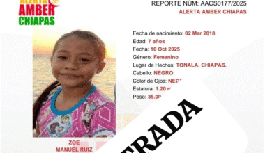 Momentos de angustia y desesperación se vivieron en el municipio de Tonalá tras reportarse la desaparición de la pequeña Zoé Manuel Ruiz, de 7 años de edad, quien había sido sustraída de la casa de su abuela.