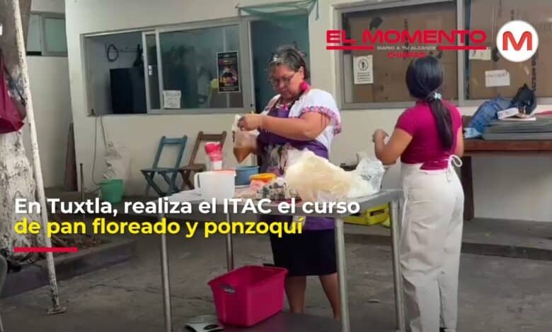Realiza el ITAC el curso de pan floreado y ponzoquí