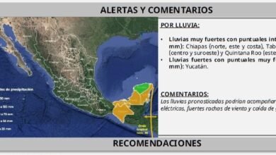 Chiapas activa alerta hidrometeorológica por la Onda Tropical 36