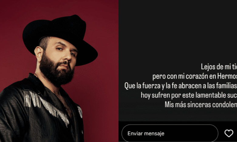 Carín León se solidariza con víctimas del incendio mortal en Waldo’s Hermosillo