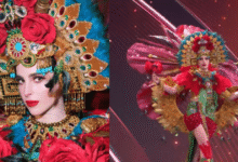 Fátima Bosch deslumbra en la Gala de traje típico 2025