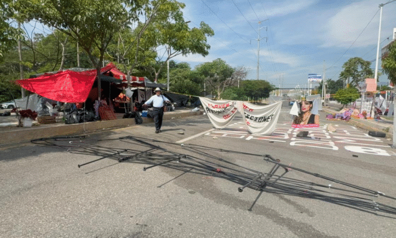 Madres en Resistencia mantienen plantón y denuncian agresiones; exigen avances en casos de feminicidio