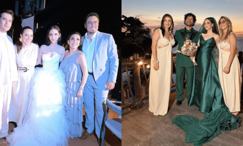 Paty Cantú y Christian Vázquez celebran una boda de lujo en Puerto Vallarta con tres vestidos y un show de pirotecnia