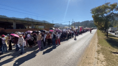 Peregrinación de 600 mujeres contra la violencia en San Cristóbal