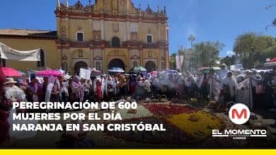 Peregrinación de 600 mujeres por el Día Naranja en San Cristóbal