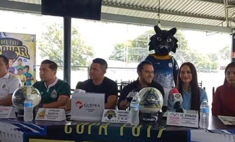 Presentan la Copa Jaguar Fut7 en Chiapas
