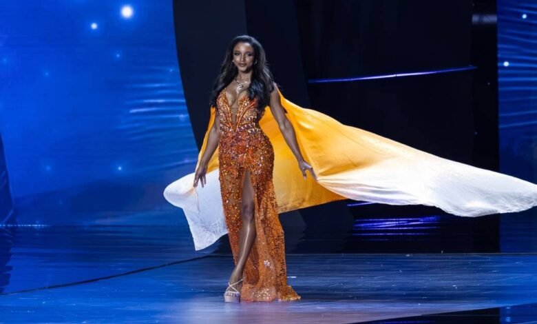Miss Jamaica sufrió una hemorragia intracraneal tras caer del escenario de Miss Universe (Foto de Mohan Raj/Getty)