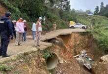 Deslizamiento de ladera deja 24 familias afectadas en Pueblo Nuevo Solistahuacán
