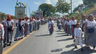 Entre cansancio, fe y gratitud peregrinas completan su manda rumbo a la Virgen de Guadalupe
