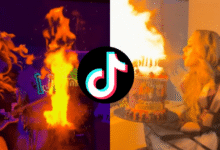 Influencer termina con quemaduras de segundo grado en su cumpleaños por imitar un reto de TikTok (Fotos Capturas Instagram @lapatrona.podcast)