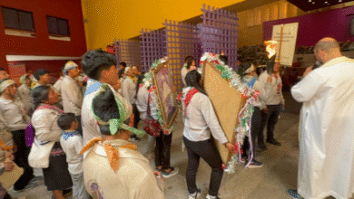 Peregrinaciones guadalupanas avanzan sin pausa; esperan cerca de mil antorchistas en la parroquia de Guadalupe