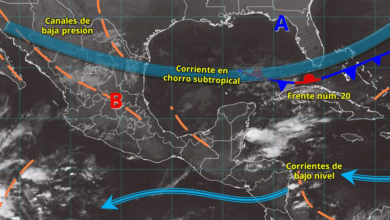 Este día, canales de baja presión en el interior del país, en interacción con el aire cálido y húmedo procedente del océano Pacífico, golfo de México y mar Caribe